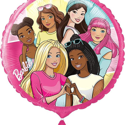Unique Barbie Multicolor Foil Balloon - 18'', 1 Count | Vibrant & Fun Party Décor