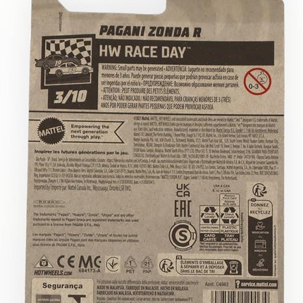 Matchbox Hot Wheels Pagani Zonda R, HW Race Day [red] 99/250