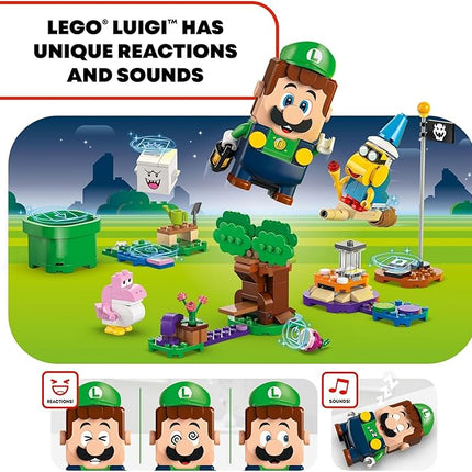 LEGO Super Mario Super Mario Adventures with Interactive Luigi Toy - Building Toys for Kids, Boys & Girls, Ages 6+ - Nintendo Birthday Gift Idea with 4 Figures - 71440