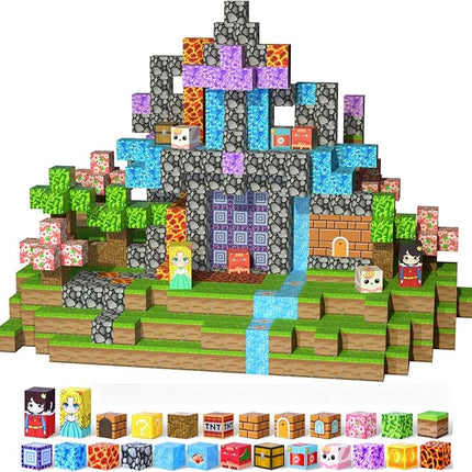 Magnetic Building Blocks STEM Toys for Kids Ages 3-15, 108 PCS Magnetic Toys Set with Storage Bag, Educational Construction Stacking Toys for Toddlers, for Boys and Girls