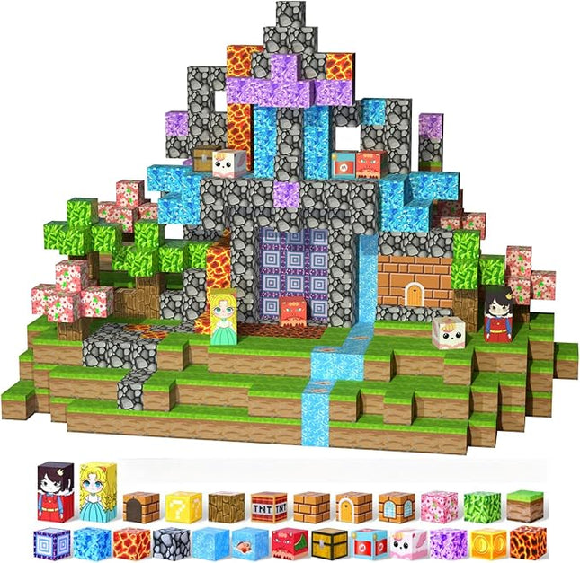 Magnetic Building Blocks STEM Toys for Kids Ages 3-15, 108 PCS Magnetic Toys Set with Storage Bag, Educational Construction Stacking Toys for Toddlers, for Boys and Girls