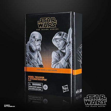 STAR WARS The Black Series Rebel Trooper & Stormtrooper, A New Hope Collectible 6 Inch Action Figure 2-Pack