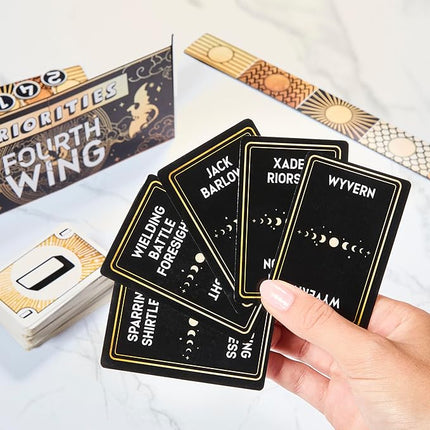 Hasbro Gaming Priorities Fourth Wing Edition Game | Officially Licensed Party Game Inspired by Empyrean Series | Ages 17+ | 3+ Players | 20 Mins.