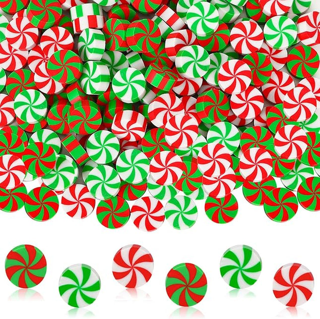 JUNEBRUSHS 150Pcs Christmas Erasers for Kids Bulk, Cute Mini Peppermint Candy Cane Pencil Erasers Novelty Holiday Erasers for Student Classroom Rewards Christmas Prizes Gifts Stocking Stuffers