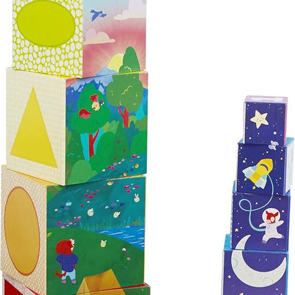 Educational Insights Bright Basics Nest & Stack Cubes, Stacking Cubes, Toddler Toys, Ages 2+