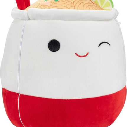 Squishmallows Original 10-Inch Daley the Ramen Noodles - Official Jazwares Plush - Collectible Soft & Squishy Pad Thai Lo Mein Food Stuffed Animal Toy - Add to Your Squad - Gift for Kids, Girls & Boys