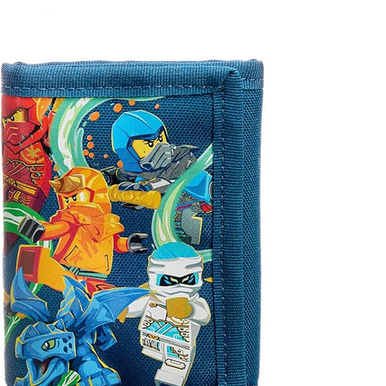 LEGO Trifold Wallet, Kids Unisex Wallet for Boys and Girls, with Clear ID Window, Card and Cash Pockets and Secure Hook and Loop Closure, Stronger Together