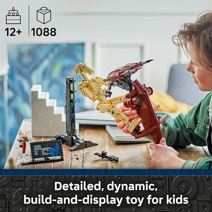 LEGO Star Wars: The Phantom Menace Battle Droid with STAP - Building & Learning Toy for Boys & Girls, Ages 12+ - Star Wars Toy & Model Kit - Gift for Christmas - 75428