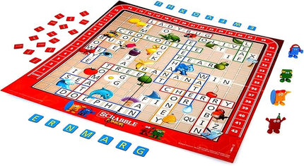 Hasbro Gaming Scrabble Junior Board Game | 2-4 Players | Family Educational Word Games for Kids | Back to School Gifts for Classroom | Ages 5+