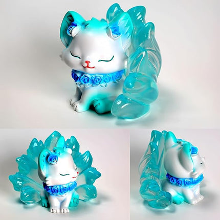 Cute Nine-Tailed Fairy Fox Mystery Box Blind Boxes Random Design Collectible Toy Figures Set for Desk Accessories Christmas Party Gifts Stocking Fillers