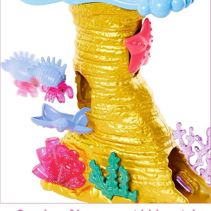 Barbie Mermaid Power Doll & Playset, Chelsea Mermaid Doll with 4 Sea Animal Pets, Toy Coral Reef Play Area, Stroller & Accessories