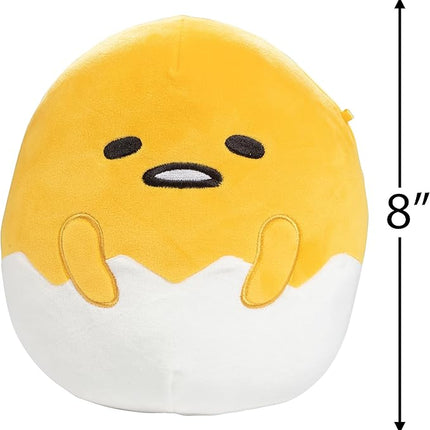 Squishmallows Original 8-Inch Gudetama The Lazy Egg - Official Jazwares Plush - Collectible Soft & Squishy Sanrio Egg Stuffed Animal Toy - Add to Your Squad - Gift for Kids, Girls & Boys