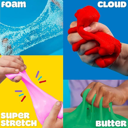 Play-Doh 6 Variety Compounds - Super Stretch, Play Foam, Butter, Cloud, Compound Packs