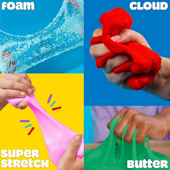 Play-Doh 6 Variety Compounds - Super Stretch, Play Foam, Butter, Cloud, Compound Packs