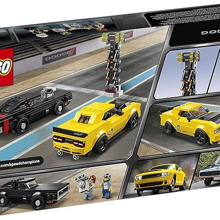 LEGO Speed Champions 2018 Dodge Challenger SRT Demon and 1970 Dodge Charger R/T 75893 Building Kit (478 Pieces)