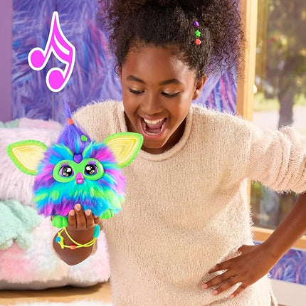 Furby Galaxy Edition, Glow in The Dark, 15 Fashion Accessories, Interactive Plush Toys for 6 Year Old Girls & Boys & Up, Voice Activated Animatronic (Amazon Exclusive)