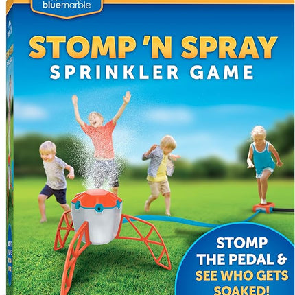 Blue Marble Stomp 'N Spray Outdoor Sprinkler Game - Stomp & Splash Your Friends, Connects to Garden Hose, Kids Outdoor Water Fun, Kids Water Sprinklers, Water Sprayer, Sprinklers for Child