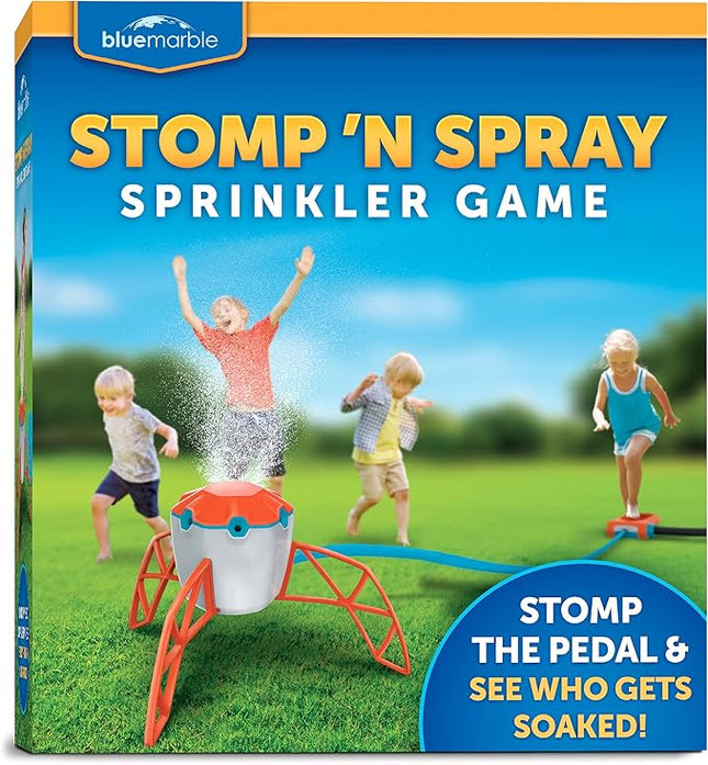 Blue Marble Stomp 'N Spray Outdoor Sprinkler Game - Stomp & Splash Your Friends, Connects to Garden Hose, Kids Outdoor Water Fun, Kids Water Sprinklers, Water Sprayer, Sprinklers for Child