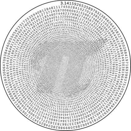 Bgraamiens Puzzle -π Day Puzzle The Mystical π Puzzle Hard Unique Round Numbers Puzzle for Adults (Spiral π)