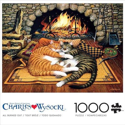 Buffalo Games - Charles Wysocki - All Burned Out - 1000 Piece Jigsaw Puzzle for Adults -Challenging Puzzle Perfect for Game Nights - Finished Size is 26.75 x 19.75