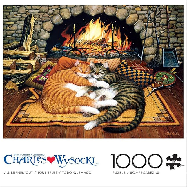 Buffalo Games - Charles Wysocki - All Burned Out - 1000 Piece Jigsaw Puzzle for Adults -Challenging Puzzle Perfect for Game Nights - Finished Size is 26.75 x 19.75