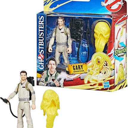 Ghostbusters Fright Features Gary Grooberson Action Figure with Ecto-Stretch Tech Pukey Ghost Toy Accessory, Toys for Kids Ages 4+
