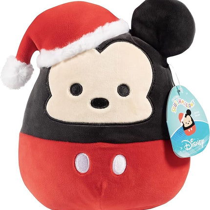 Squishmallows Original 8-Inch Mickey Mouse - Official Jazwares Disney Christmas Plush - Collectible Soft & Squishy Stuffed Animal Toy - Gift for Kids, Girls & Boys