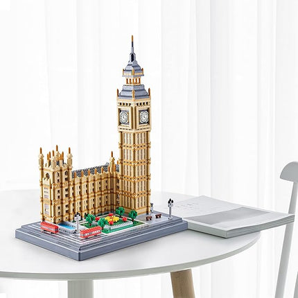 New Architecture Big Ben Building Set - 6473pcs+ Micro Mini Blocks - Enjoyable & Affordable - Detailed Model Ages 14+