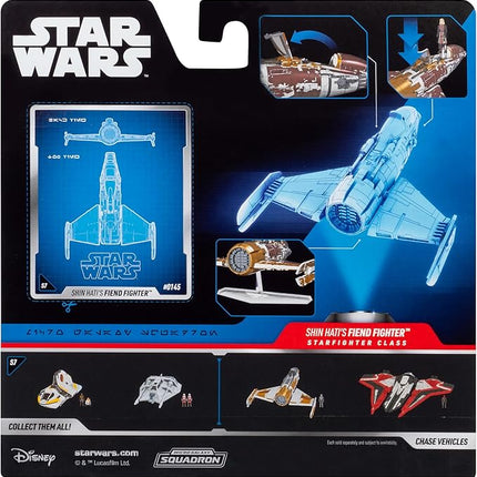 Star Wars Micro Galaxy Squadron Fiend Fighter - 5-Inch Vehicle with 1-Inch Micro Figure Accessory