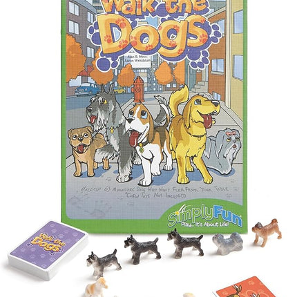 SimplyFun Walk The Dogs Math Game - One of The Most Fun Games for Kids Ages 8 and Up - Play to Practice Counting & Sorting- 2 to 5 Players