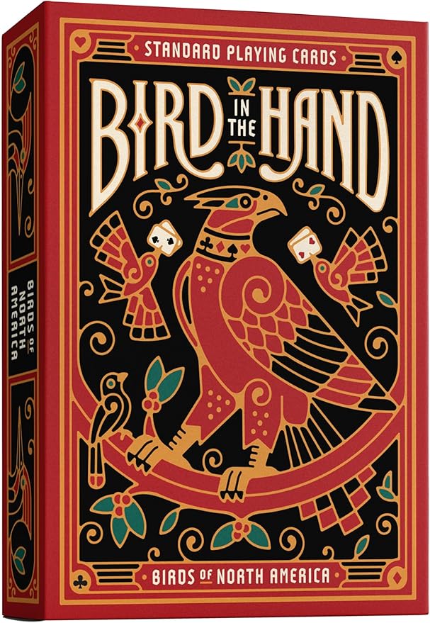 Bird in The Hand Themed Playing Cards | 54 Pieces of Stunning Custom Art | Unique Bird on Every Card in The Deck