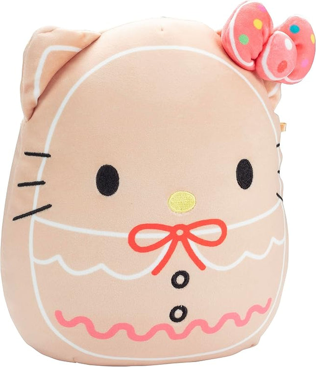 Squishmallows Original 8-Inch Hello Kitty Gingerbread Cookie - Official Jazwares Sanrio Christmas Plush - Collectible Soft & Squishy Stuffed Animal Toy- 2025 Limited Edition Gift for Kids,Girls & Boys