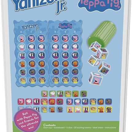 Hasbro Gaming Yahtzee Jr.: Peppa Pig Edition Board Game for Kids Ages 4 and Up, Counting and Matching Game for Preschoolers (Amazon Exclusive)