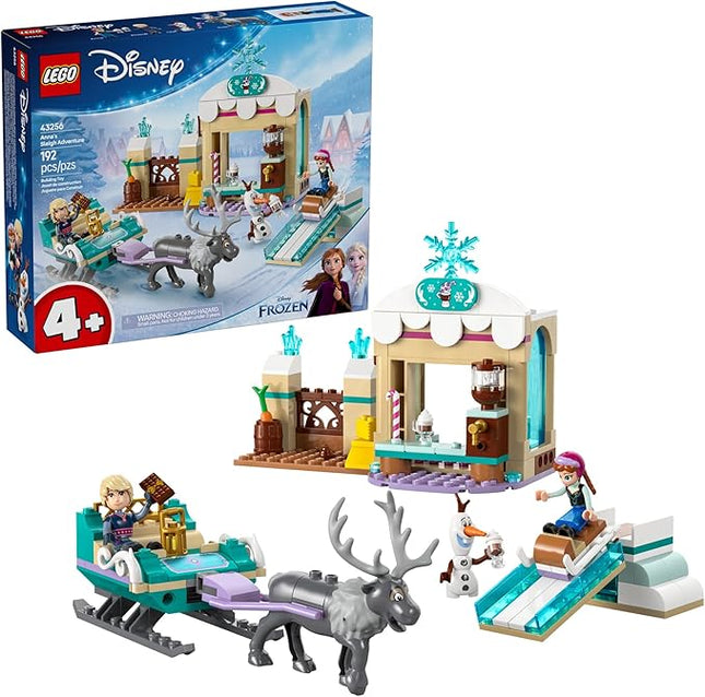 LEGO Disney Frozen Anna's Sleigh Adventure Building Toy Set - Frozen Toy for Toddlers with 2 Disney Princess Minidolls - Learning and Educational Set for Girls & Boys, Ages 4+ - 43256
