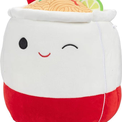Squishmallows Original 10-Inch Daley the Ramen Noodles - Official Jazwares Plush - Collectible Soft & Squishy Pad Thai Lo Mein Food Stuffed Animal Toy - Add to Your Squad - Gift for Kids, Girls & Boys