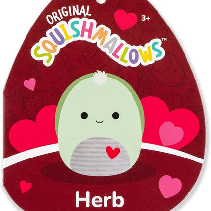 Squishmallows Original 5in Herb The Green Sea Turtle with Heart – Official Jazwares Plush (Little)