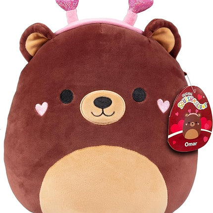 Squishmallows 10" Omar The Bear Plush - Official Jazwares - Soft, Huggable, Collectible Stuffed Animal for Boys, Girls, Kids & Adults - Cute Teddy Bear Toy for Sleep, Cuddles, Gifts & Collecting
