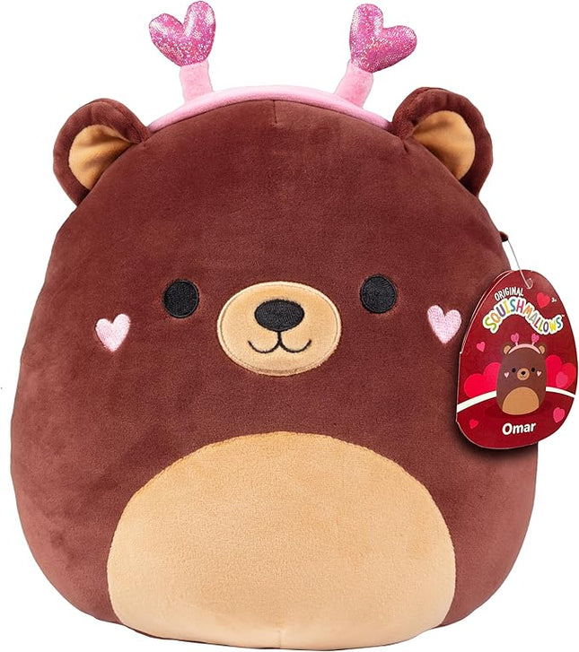 Squishmallows 10" Omar The Bear Plush - Official Jazwares - Soft, Huggable, Collectible Stuffed Animal for Boys, Girls, Kids & Adults - Cute Teddy Bear Toy for Sleep, Cuddles, Gifts & Collecting