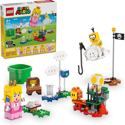 LEGO Super Mario Adventures with Interactive Peach Princess Toy, Super Mario Playset for Kids, Yellow Toad Figure, Nintendo Toy Gift for Girls, Boys and Any Gamers Ages 6 and Up, 71441