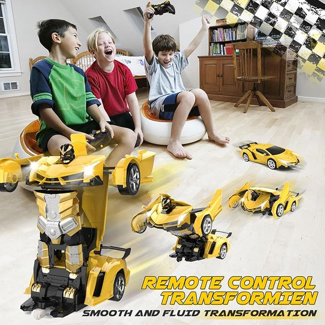 Transform Remote Control Car Toy for Kids 4 5 6 7 8, Remote Control Car for Boys 4-7, Transform Cars for Boys 4-6, Toy Car 5 Year Old Boy, Toys for 3 4 5 6 7 8 9 10 11 12 Years Old Boy