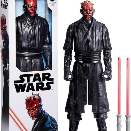 STAR WARS Titan Hero Series Darth Maul, 12-Inch Action Figure & 2 Accessories, Toys for 4 Year Old Boys & Girls & Up