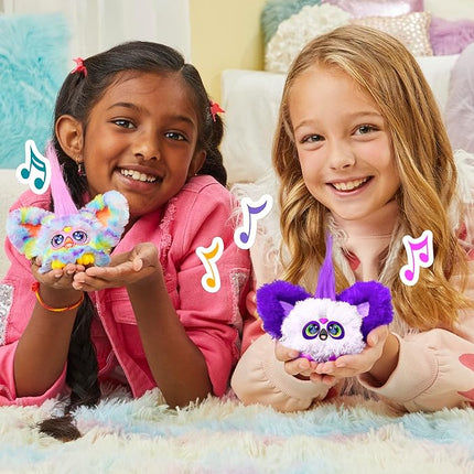 FURBY Furblets Swee-Dee Spring Mini Friend, Easter Chick Themed, Electronic Plush Toys for Girls & Boys, Multicolor, Speaks Furbish & Plays Music, Back to School Gifts, Ages 6+