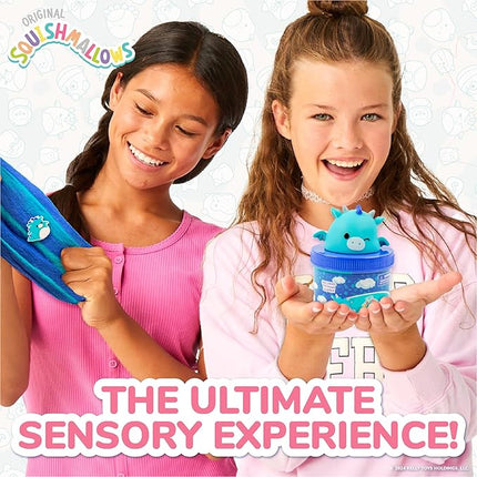 Squishmallows Tatiana The Dragon Premium Fluffy Slime, Blue Raspberry Scented, 3 Fun Add Ins, 8 oz. Soft Sludge Toy for Kids, 6+