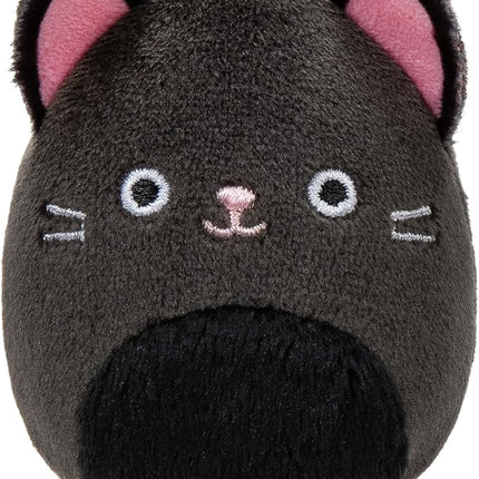 Squishville by Original Squishmallows Black and White Squad Plush - Six 2-Inch Squishmallows Plush Including Tajo, Kayce, Bambalina, Landi, Nathaniel, and Basma - Toys for Kids