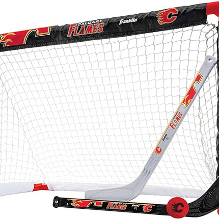 Franklin Sports NHL Mini Hockey Set - Kids Indoor Knee Hockey Goal, Ball, + 2 Stick Combo - Youth Team Indoor Toy Set - Official - Ages 3+