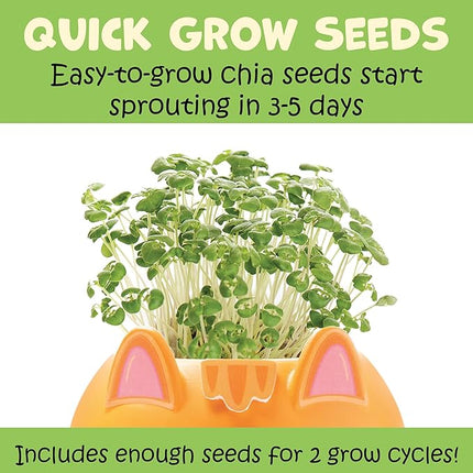 Creativity for Kids: Plant-A-Pet Kitty - Arts and Crafts Kit, Gifts for Girls and Stocking Stuffers, Boy and Girl Toys, Chia Seed Plant Pet (Ages 6+)