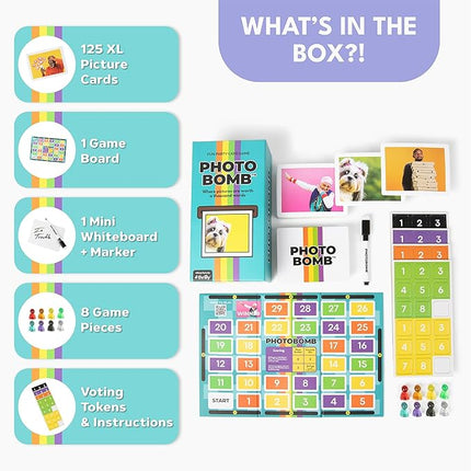 Photobomb The Meme Party Game of Hilarious Image Cards & Storytelling | Ages 13+ | 3–6 Players | 30 Min Playtime | Great for Fans of Storytelling Board Games & Party Nights