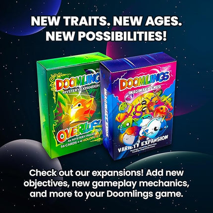 Doomlings - A Delightful Card Game for The End of The World - Best New Strategy Card Game for Kids, Adults & Teens | 2-6 Players | Perfect for Families and Travel | Easy to Learn (Deluxe Edition)