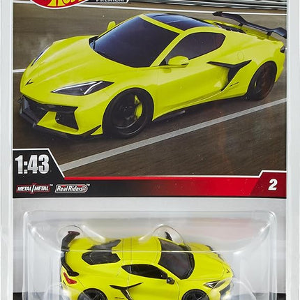 Hot Wheels Premium Corvette Z06, 1:43rd Scale Collectible Car, Gift for Collectors, Toy Car, +3 Years and Adults Fans and Collectors, HMD48