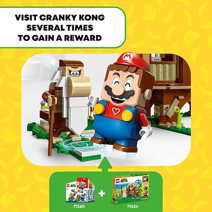 LEGO Super Mario Donkey Kong's Tree House Expansion Set - Building Toys for Boys & Girls, Ages 8+ Years - Pretend Play Toy Figures & Playsets - Gifts for Kids - 71424
